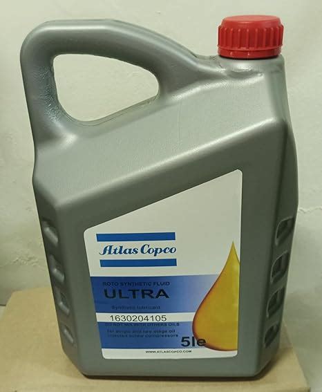 Atlas Copco - Roto Synthetic Fluid ULTRA - 5 Litre - 1630204105 ...