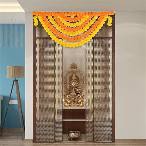 Perpetual Toranam for Entrance Door - Marigold Flowers Garlands Toran ...