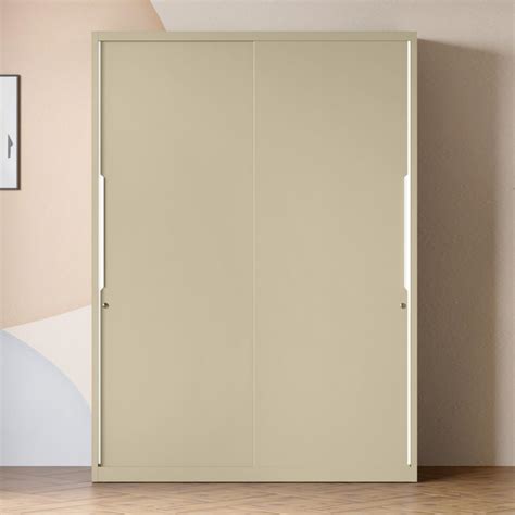 GODREJ INTERIO Almirah Slide N Store Pro 2-Door Steel Sliding Wardrobe ...