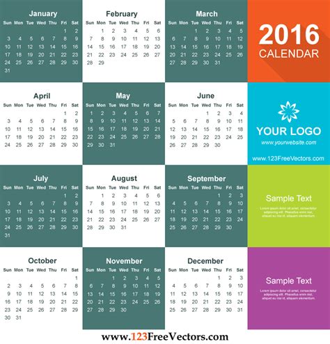 Blank Calendars 2016 的图像结果