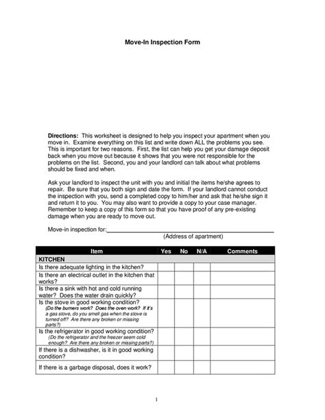 Move-In Inspection 的图像结果