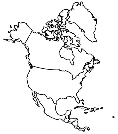 Take a look at this blank map of North America. You'll find a full ...