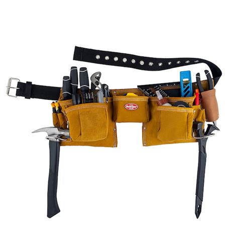 Bucket Boss 11 Pocket Suede Carpenter Leather Tool Apron 55149 at Lowes.com