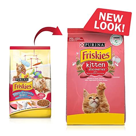 Purina Friskies Kitten Tuna Chicken Milk & Vegetables Flavour Dry Cat ...
