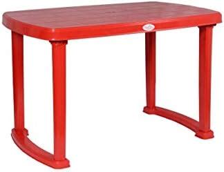 Petals Sultan Rectangular Plastic Dining Table 4 Seater | Fiber Dinning ...