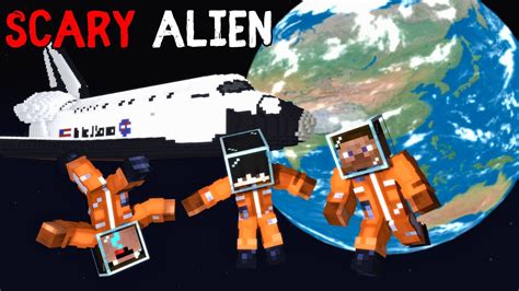 डरावना एलियन मुठभेड़ अंतरिक्ष में – Minecraft हॉरर रोलप्ले