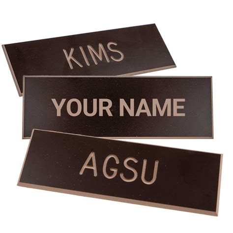 AGSU Name Plate Bold Fonts