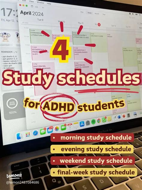 How to create a study plan for ADHD | 2024 real user experience on Lemon8
