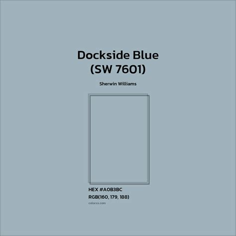 Sherwin Williams Dockside Blue (SW 7601) Paint - color codes, matching ...