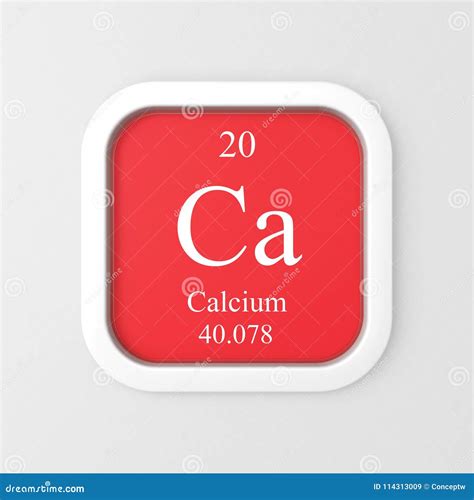 Calcium Symbol from Periodic Table Stock Illustration - Illustration of icon, symbol: 114313009