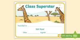 KS1 Star of the Month Certificate (teacher made) - Twinkl