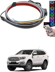 PRTEK Carbon Fibre LED Rear Spoiler with Remote Control for Car Trunk ...