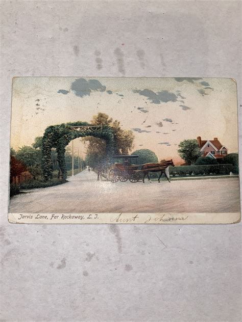 Vtg Postcard Jarvis Lane, Far Rockaway, Long Island, NY 1907 no stamp ...
