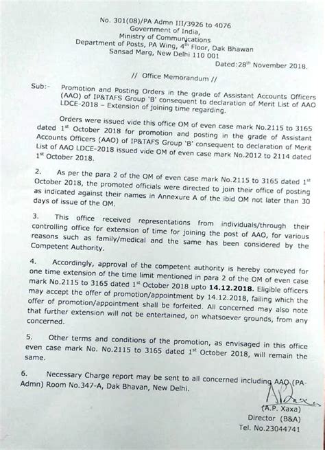 Promotion and Posting Orders in the grade of Assistant Accounts ...