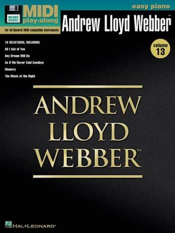 Buy Andrew Lloyd Webber: Easy Piano Midi Play Along Book/Disk Pack: 13 ...