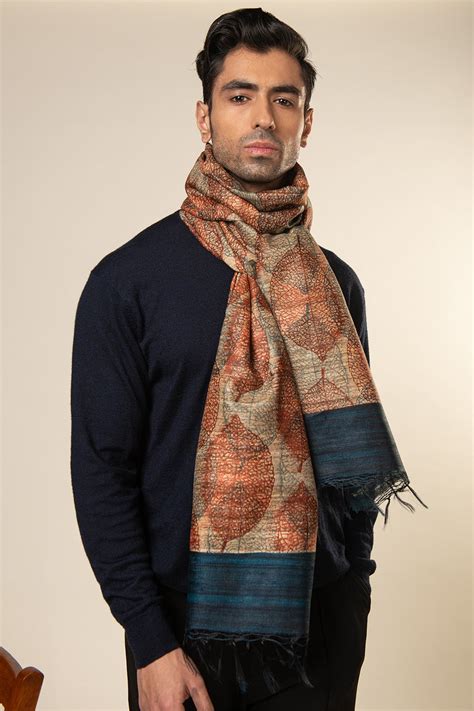 Photosynthesis Tussar Peace Silk Scarf – Aeshaane by Neesha Amrish