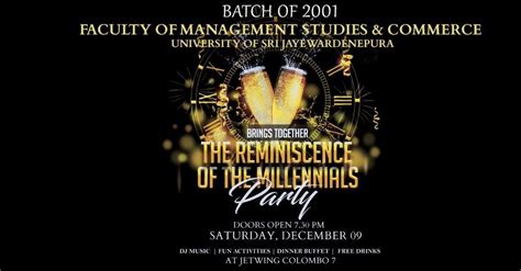 The Reminiscence of the Millennials, Jetwing Colombo Seven, 9 December ...