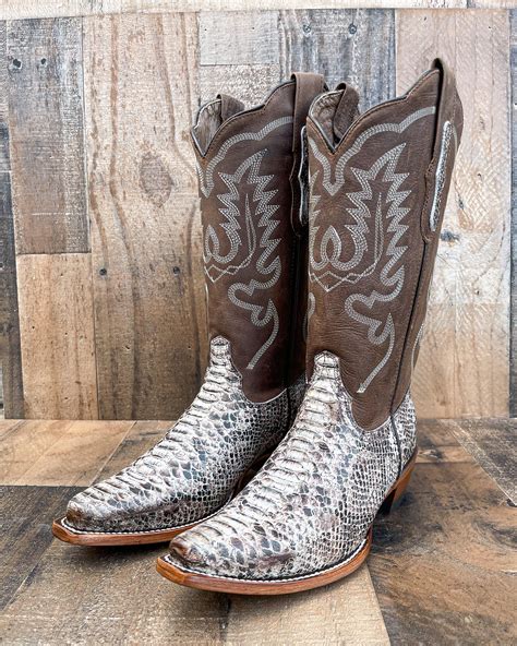 Custom Made Rattlesnake Skin Boots
