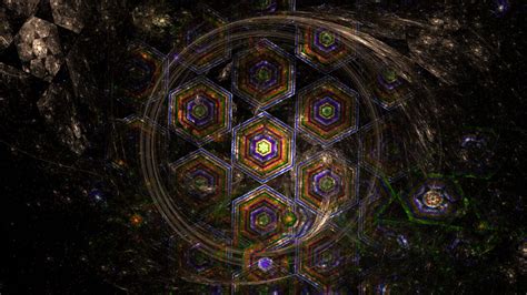 Download wallpaper 1920x1080 hexagons, lines, pattern, abstraction full ...