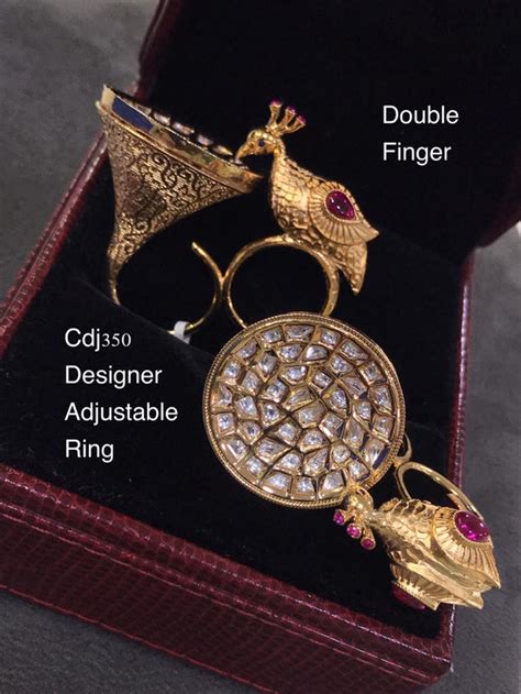 DOUBLE FINGER DESIGNER ADJUSTABLE RING FOR WOMEN – www.soosi.co.in