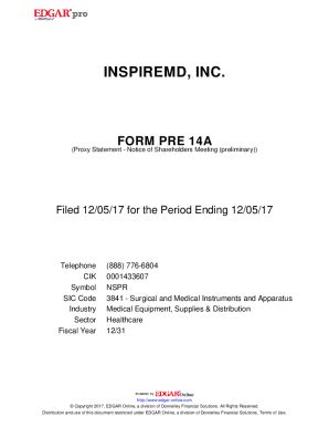 Fillable Online PRE 14A Form - Other preliminary proxy statements ...