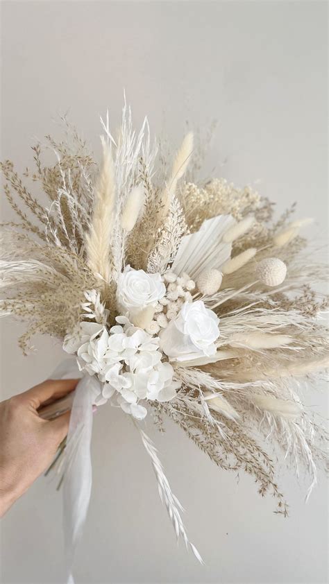 Dry wedding flowers dried flower bouquets dry wedding arrangments boho ...