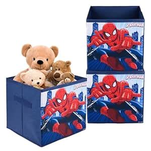 Heart Home Pack of 3 Storage Box | Square Toy Storage Box | Wardrobe ...