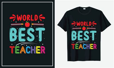 Teacher t shirt design vector 11998537 Vector Art at Vecteezy