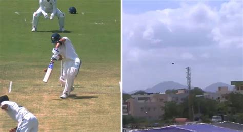 [Watch] Riyan Parag hits a stunning six out of the ground in Duleep Trophy