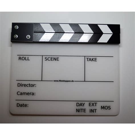 Filmklappe Klassisch, s/w 28 x 23,5 cm, 72,40