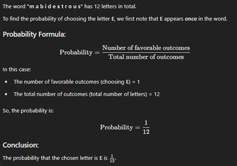 One of the letters from the word m a b i d e x t r o u s is chosen at ...