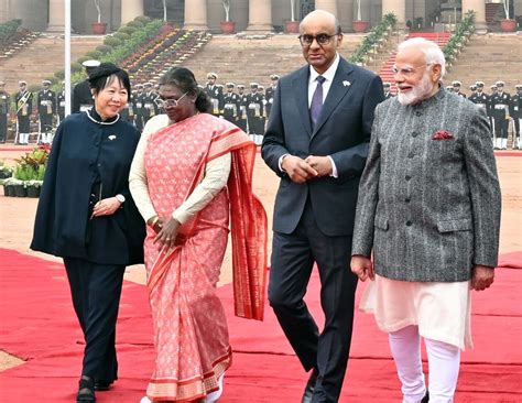 भारत दौरे पर सिंगापुर के राष्ट्रपति ने कहा- दोनों देश व्यापक रणनीतिक ...
