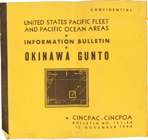 Rare confidential briefing book prepared for the Okinawa invasion ...