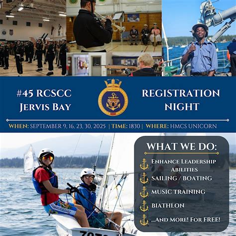 45 Royal Canadian Sea Cadet Corps Jervis Bay Registration Night, HMCS ...