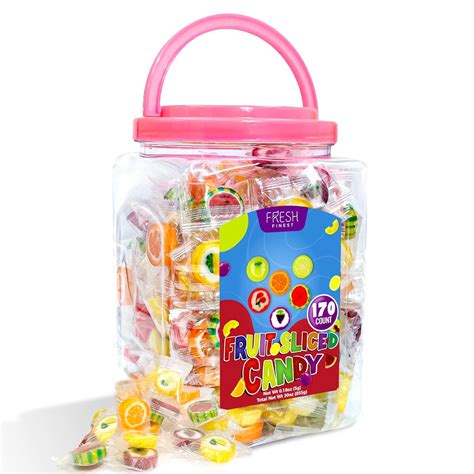 Amazon.com : Fresh Finest Bulk Hard Candy Fruit Slices - 170 ...