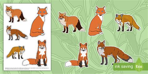 Fox Clip Art Cut-Outs