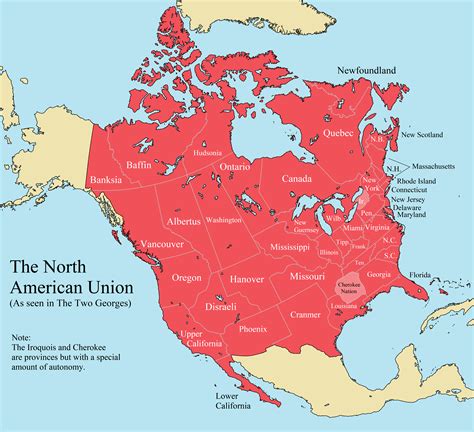 North American Union Map