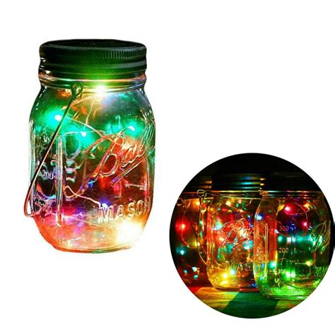 Image result for Solar Mason Jar String Lights