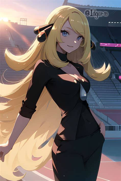 Cynthia in stadium - Idgaroo by Idgaroo on DeviantArt