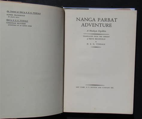 Nanga Parbat Adventure A Himalayan Expedition -- FIRST EDITION 1936 by ...