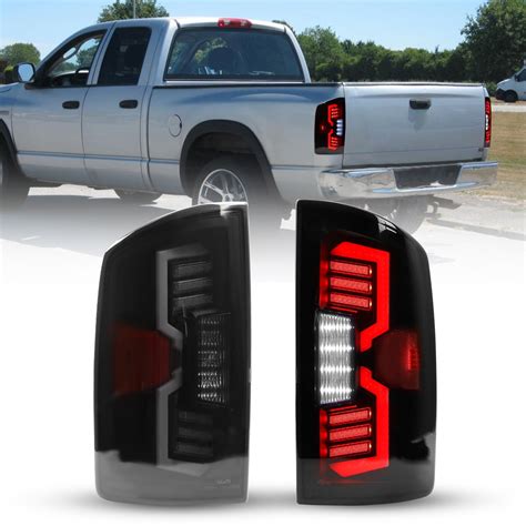 Winjet LED Tail Lights For 02-06 Dodge Ram 1500 / 03-06 Ram 2500 3500 Pickup Smoke Lens ...