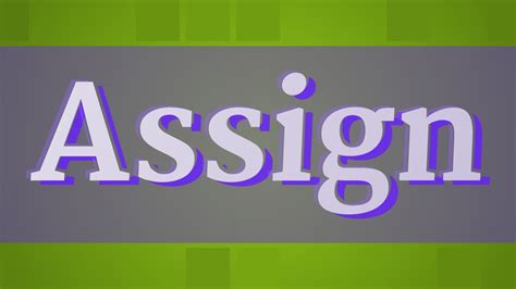 ASSIGN pronunciation • How to pronounce ASSIGN - YouTube