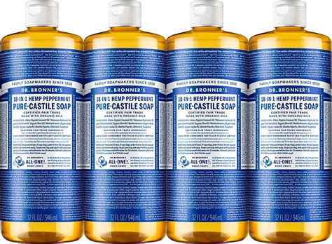 Amazon.com : Dr. Bronner's Pure-Castile Liquid Soap- Made with Regenerative Organic Certified ...