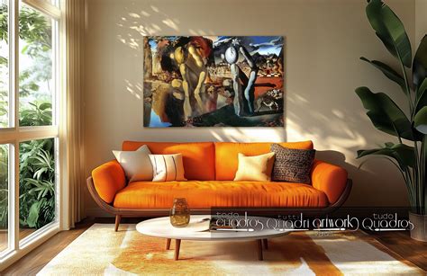 "Metamorphosis of Narcissus," Dalí's surrealist style, oil on canvas.