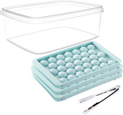 Amazon.com: TaoQi Round Ice Cube Tray With Lid Ice Mold Ice Maker ...