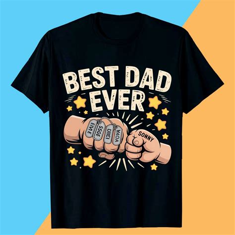 BEST DAD EVER fathers day t shirt design, dad t-shirt, Father’s Day ...