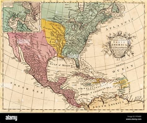 Map north america 1700s hi-res stock photography and images - Alamy