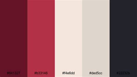 The Best 15 Dark Red Wine Color Palette Ideas for Video & Design