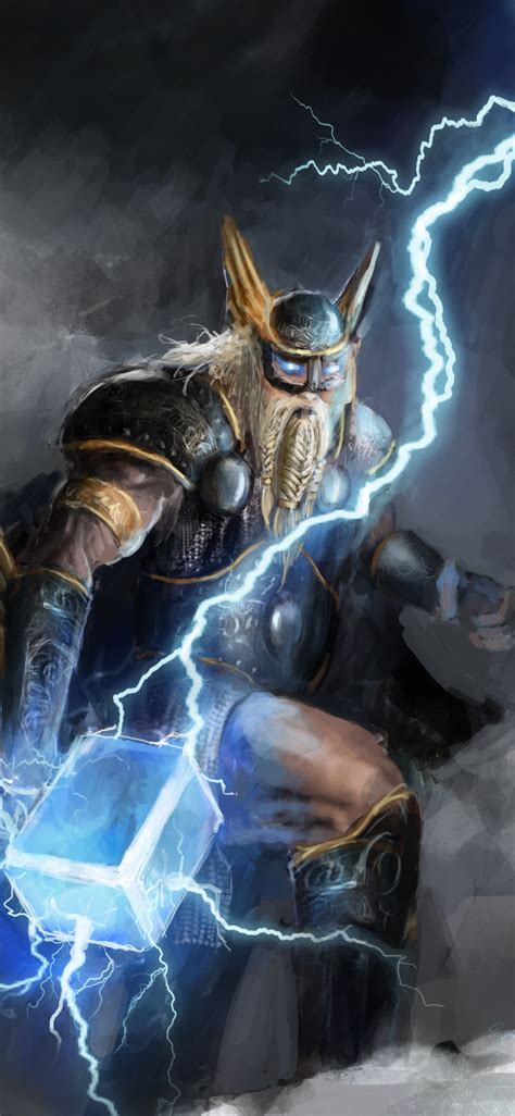 Norse Mythology Thor God Of Thunder - 1125x2436 Wallpaper - teahub.io