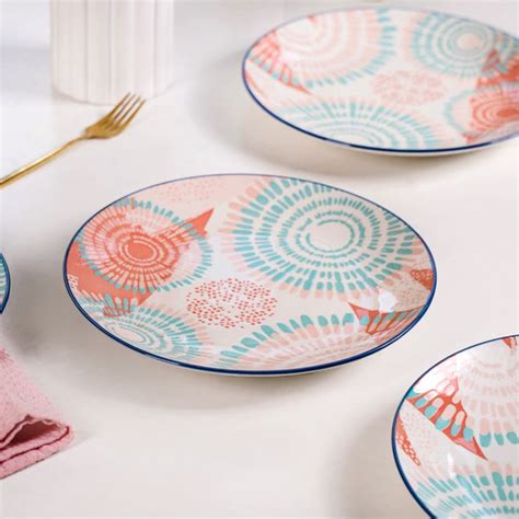 Pastel Dinner Plates Set Of 4 10Inch Online - Premium Dinner Plate ...